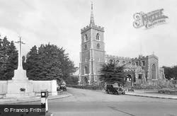 Parish Church Of St Mary The Virgin And Memorial c.1955, Ware
