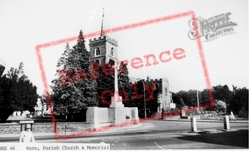 The Parish Church And Memorial c.1960, Ware