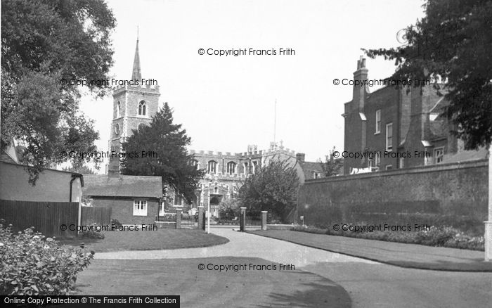 Photo of Ware, The Parish Church From The Priory c.1955