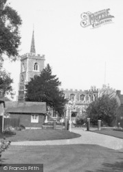 The Parish Church From The Priory c.1955, Ware