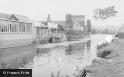 The River Alongside Viaduct Road c.1955, Ware