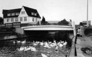The River Lea And Bridge c.1965, Ware