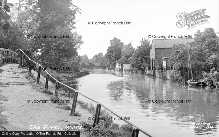 Photo of Ware, The River Lea c.1955