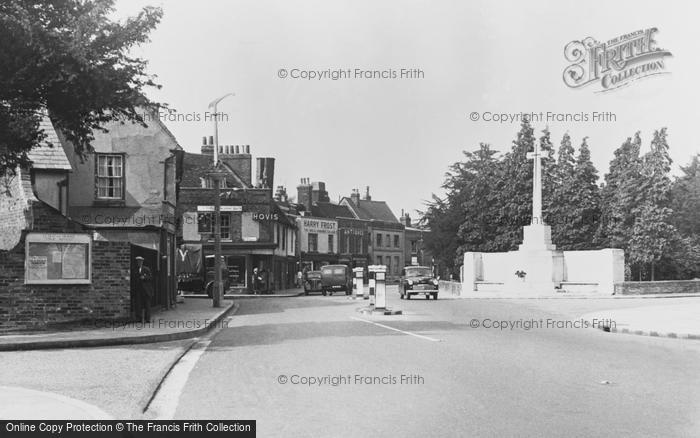 Photo of Ware, The War Memorial c.1955