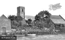 St Mary's Church From The River c.1960, Wareham