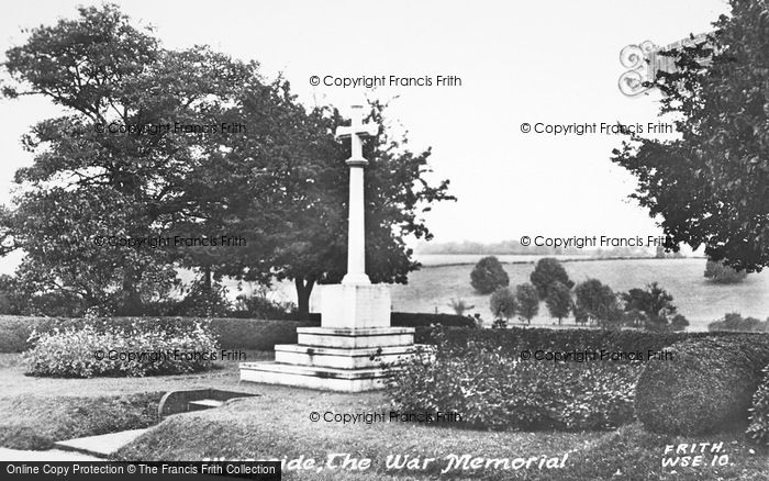 Photo of Wareside, The War Memorial c.1955