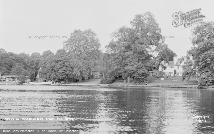Photo of Wargrave, The River c.1955
