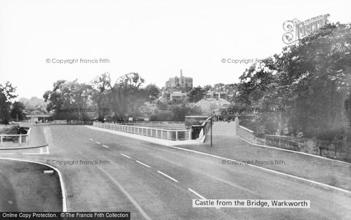 Photo of Warkworth, Castle From The Bridge c.1960