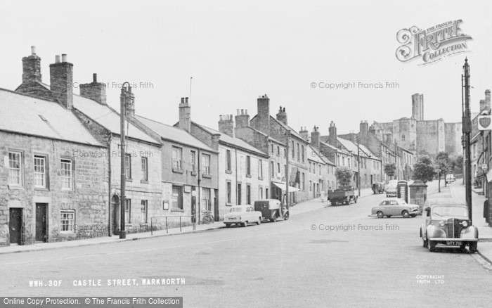 Photo of Warkworth, Castle Street c.1960