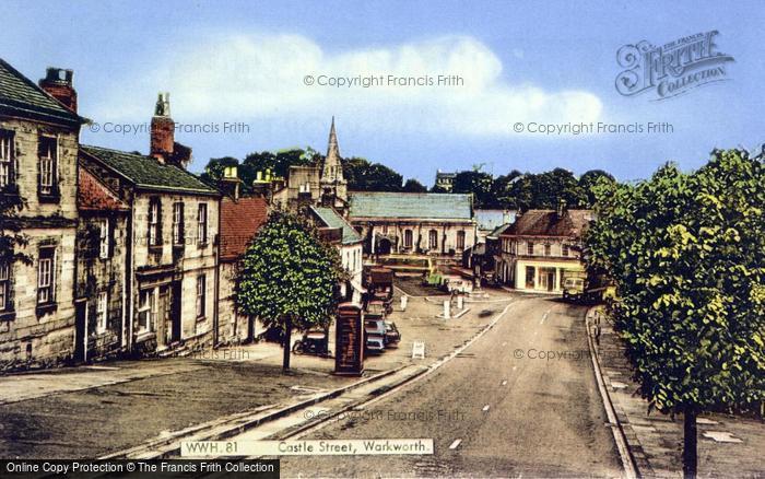 Photo of Warkworth, Castle Street c.1965