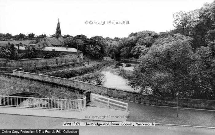 Photo of Warkworth, The Bridge And River Coquet c.1965