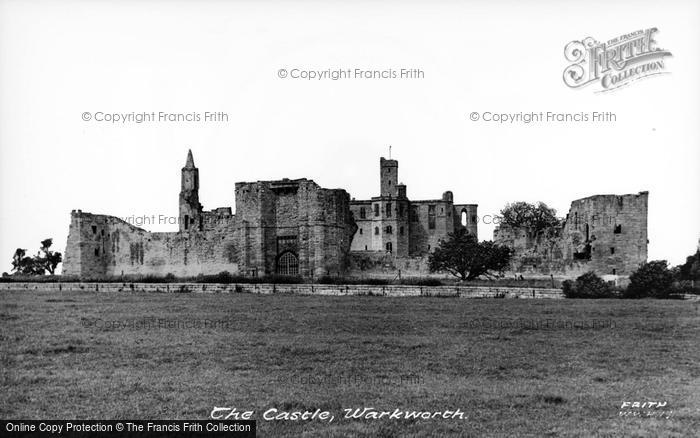 Photo of Warkworth, The Castle c.1955