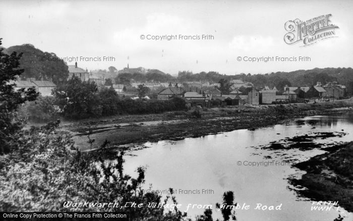 Photo of Warkworth, The Village From Amble Road c.1955