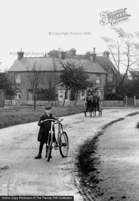 Photo of Warlingham, Boy With Bicycle 1903