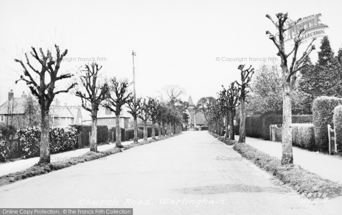 Photo of Warlingham, Church Road c.1955