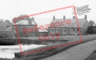 Cottages By The Pond c.1965, Warmington
