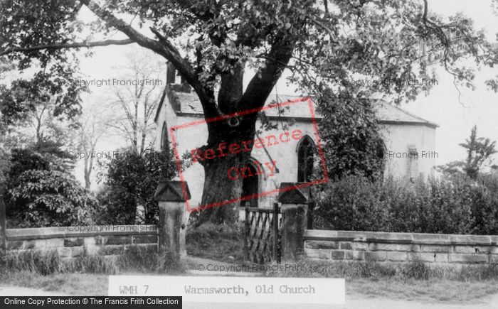 Photo of Warmsworth, Old Church c.1955