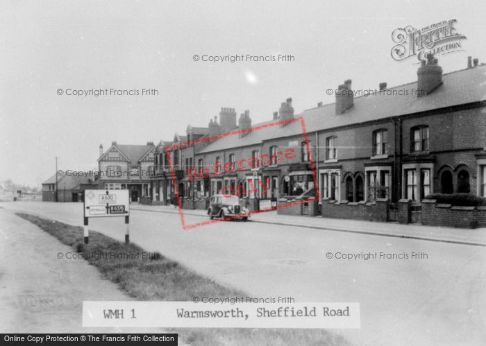 Photo of Warmsworth, Sheffield Road c.1955