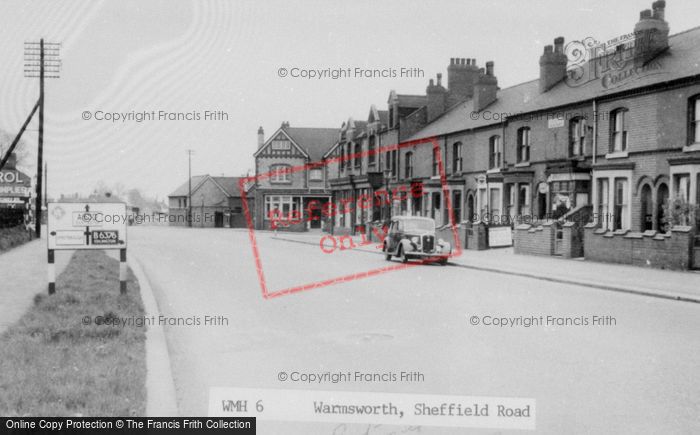 Photo of Warmsworth, Sheffield Road c.1955
