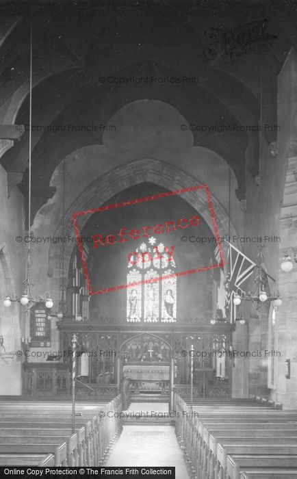 Photo of Warnham, Parish Church Of St Margaret Interior 1921