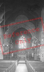 Parish Church Of St Margaret Interior 1921, Warnham