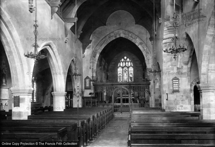 Photo of Warnham, St Margaret's Church Interior 1907