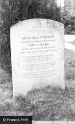 St Margaret's Church, Michael Turner's Gravestone c.1920, Warnham