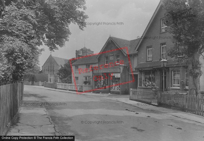 Photo of Warnham, The Post Office And Church 1924