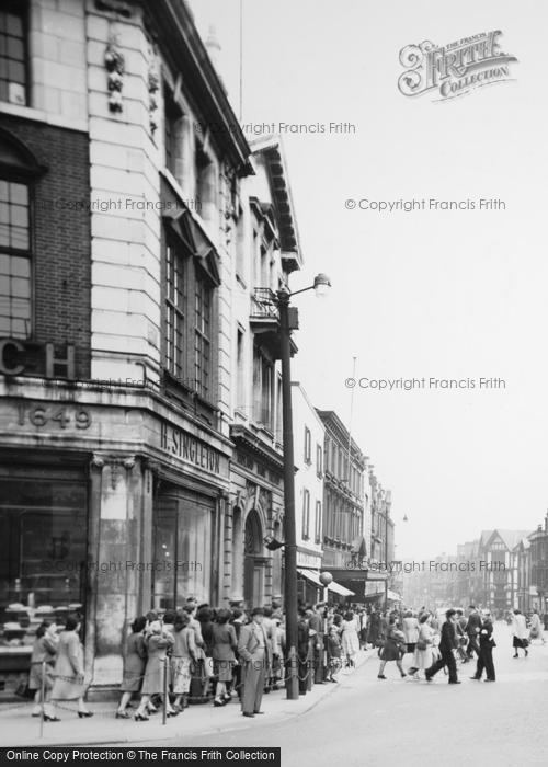 Photo of Warrington, Bridge Street c.1950
