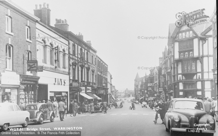 Photo of Warrington, Bridge Street c.1955