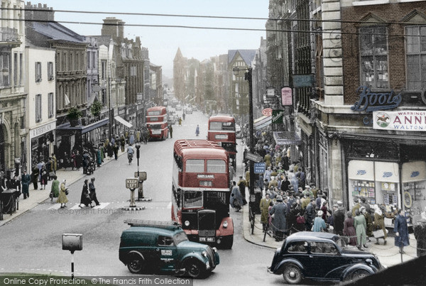 Photo of Warrington, Bridge Street c.1955