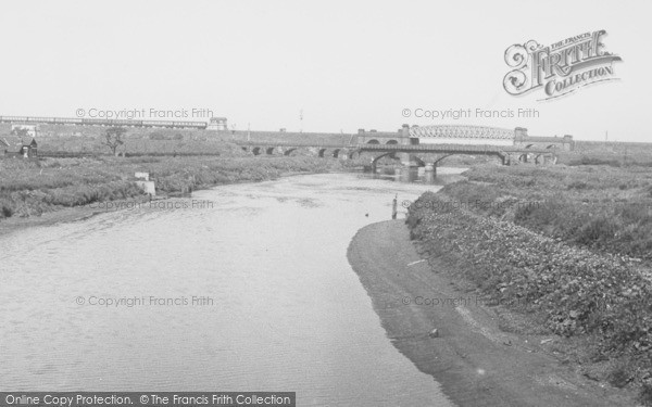 Photo of Warrington, River Mersey From Chester Road c.1955