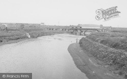 River Mersey From Chester Road c.1955, Warrington