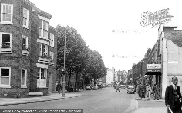 Photo of Warrington, Sankey Street c.1955