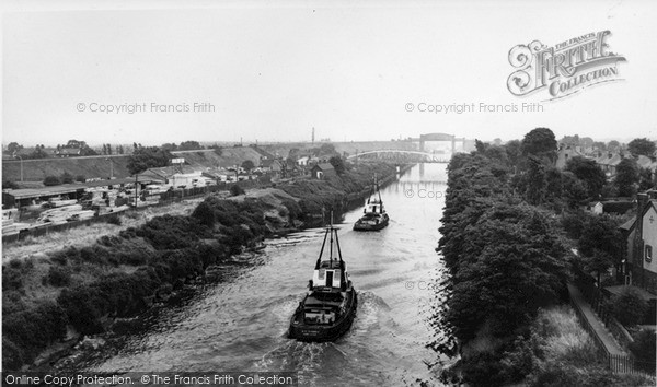 Photo of Warrington, Ship Canal From High Level Bridge c.1965