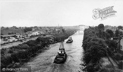 Ship Canal From High Level Bridge c.1965, Warrington