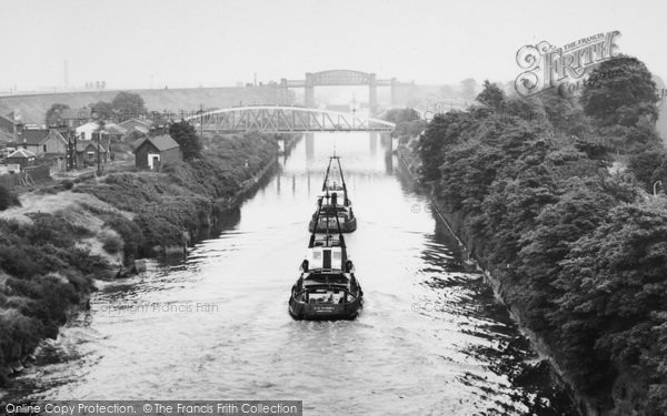 Photo of Warrington, Ship Canal From High Level Bridge c.1965