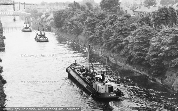 Photo of Warrington, Ship Canal From High Level Bridge c.1965