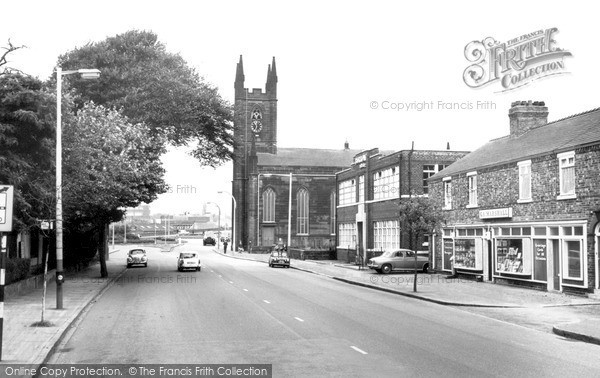 Photo of Warrington, St James' Church and Wilderspool c1965