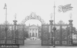 The Park Gates And Town Hall c.1955, Warrington