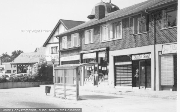 Photo of Warsash, Brook Lane, Shops And Bus Stop c.1965