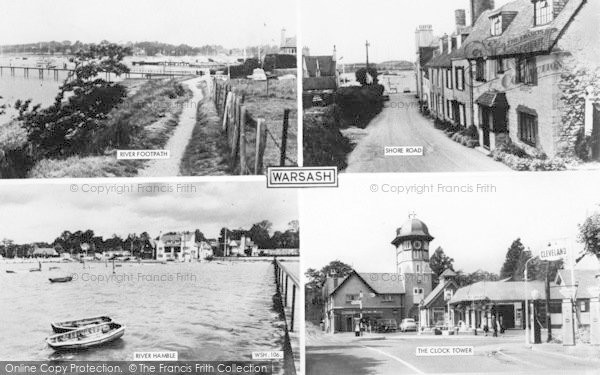 Photo of Warsash, Composite c.1965