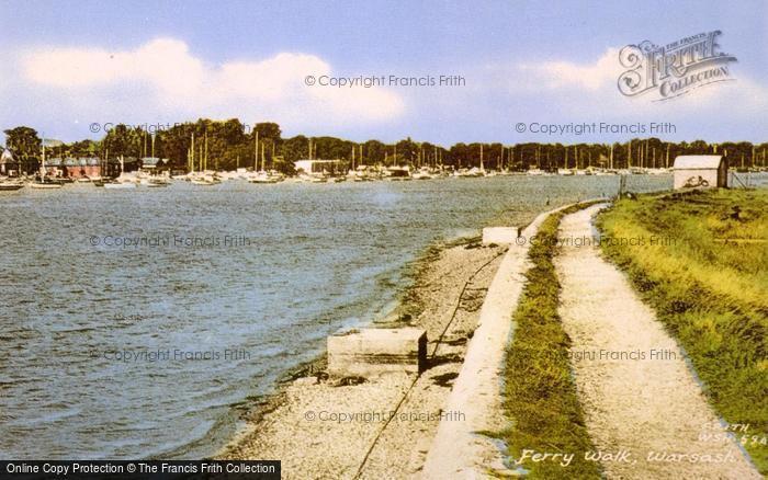 Photo of Warsash, Ferry Walk c.1955