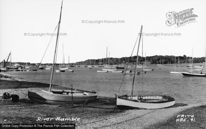 Photo of Warsash, River Hamble c.1965