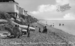 The Beach, Solent Breezes Caravan Site c.1955, Warsash