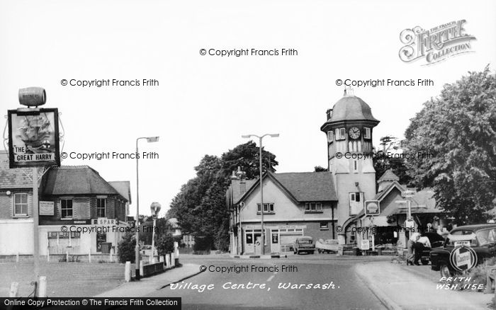 Photo of Warsash, Village Centre c.1965