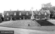 Cottages And War Memorial c.1955, Warter