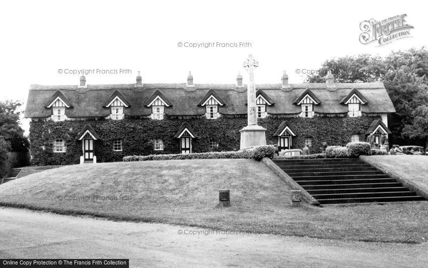 Warter, Cottages and War Memorial c1955