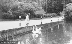 Feeding The Swans c.1960, Warter