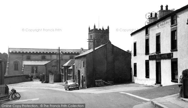 Photo of Warton, The Church And Black Bull Hotel c.1960